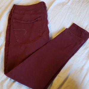American Eagle Sateen Jegging Pants